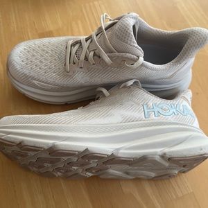 Hoka Clifton 9, size 8.5 women’s. Worn only two times